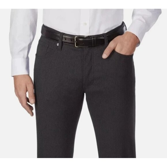 US Urban Star NWT Pants Stretch Relaxed Fit Straight Leg Dark Gray Size 32x34 - Picture 4 of 16